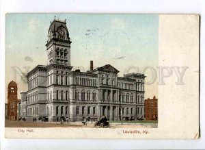3017655 USA Kentucky LOUISVILLE City hall Vintage colorful PC