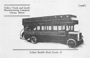 Yellow Truck   Coach Manufacturing Company, Modern Card Chicago, Illinois USA