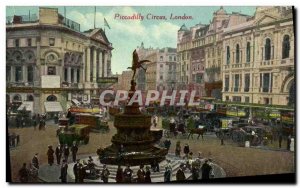 Old Postcard London Piccadilly Circus