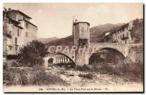 Old Postcard Sospel Old Old Bridge On Bevera