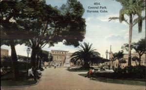 Havana Cuba Central Park c1910 Postcard