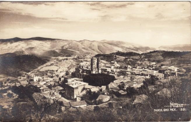 MEXICO   GRO  TAXCO  BIRDSEYE VIEW  RPPC postcard