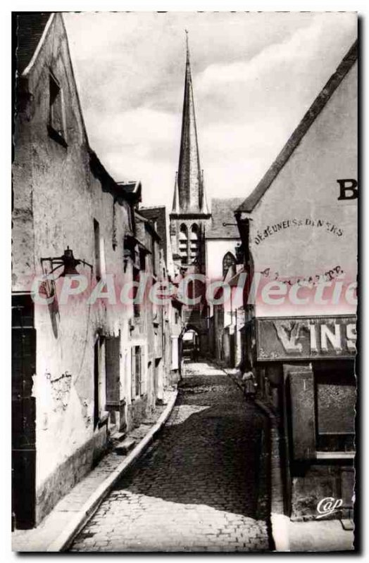 Postcard Old Nemours street the Prioress and the Old Houses