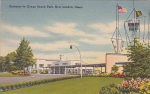 Connecticut New London Entrance To Ocean Beach Park 1952