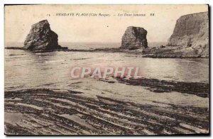 Old Postcard Hendaye The Two twins