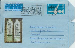 Entier Postal Stationery 9p Aerogram for Concord 1969 Leicester