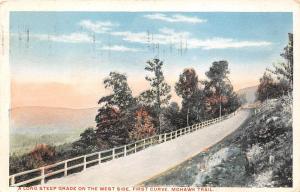B56221 A Long Steep Grade on the West side first Curve Mohawk Trail Mass  usa
