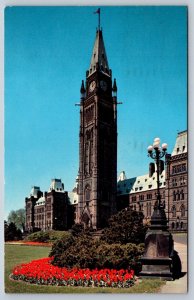 Peace Tower, Houses Of Parliament, Ottawa Ontario Canada, Vintage 1968 Postcard