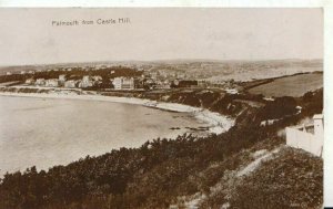 Real Photo Cornwall Postcard - Falmouth From Castle Hill - Ref TZ2125