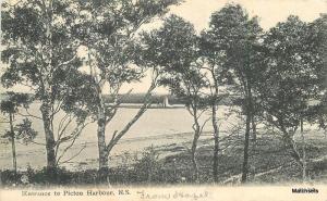 Entrance to Picton Harbour NS CANADA Postcard 6767 Nova Scotia C-1910