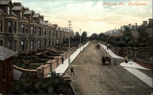Ballymena Ireland Galgorm Road Bird's Eye View c1910 Vintage Postcard