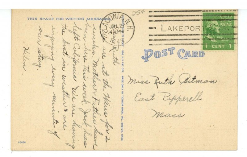 NH - Lake Winnipesaukee. Kimball's Castle