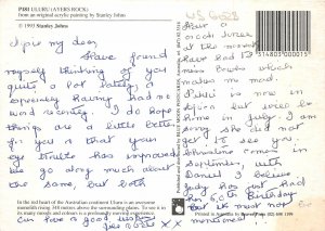 US6028 uluru ayers rock paiting postcard stanley johns australia