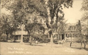 North Bridgton Maine ME The Arcade c1930s Real Photo Postcard