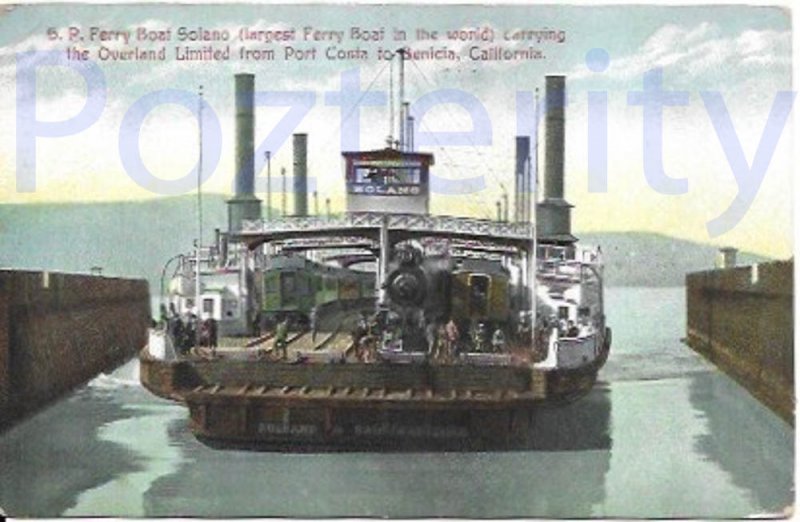 FERRY BOAT SOLANO LARGEST IN WORLD 1910