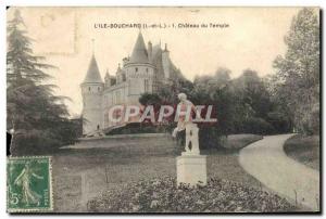 Old Postcard L & # 39Ile Bourchard Chateau Du Temple