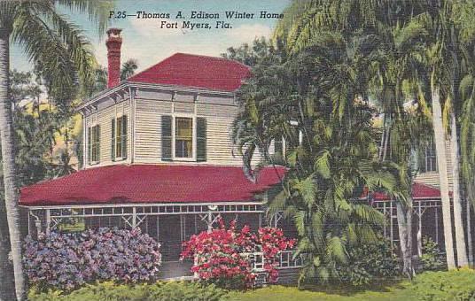 Florida Fort Myers Thomas A Edison Winter Home