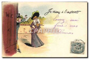 Old Postcard Fantasy Illustrator Leo G I just had the & # 39instant hat Woman...