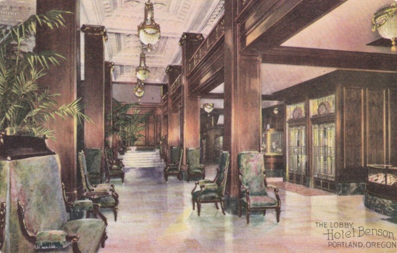 Oregon Portland Hotel Benson Lobby Interior sk401