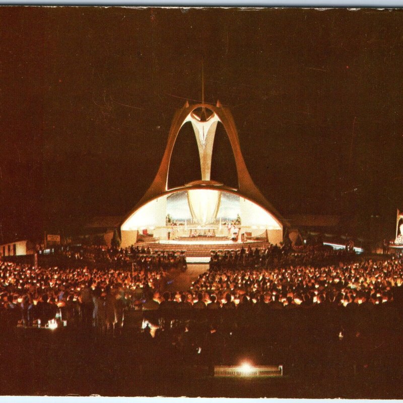 c1970s Bellevue, IL Night Shrine Lady Snows Amphitheatre Solemn Novena Lady A318