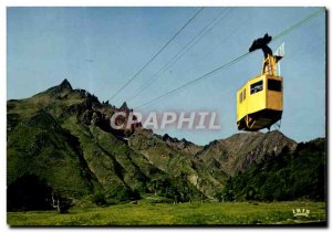 Postcard Modern L & # 39Auvergne Mont Dore Sancy And The cable car