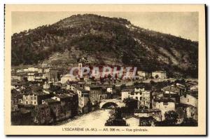 Old Postcard L & # 39Escarene Vue Generale