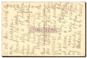 Old Postcard Paris Place de la Concorde