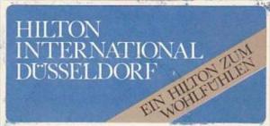 GERMANY DUESSELDORF HOTEL INTERNATIONAL VINTAGE LUGGAGE LABEL