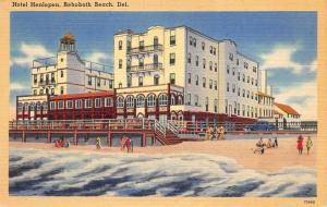 Rehoboth Beach Delaware 1940s Postcard Hotel Henlopen 