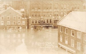 G42/ Montpelier Vermont RPPC Postcard c1920s Flood Disaster State & Main St 6