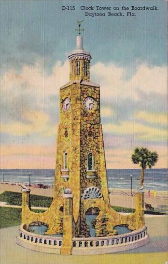 Florida Daytona Beach Clock Tower On The Boardwalk