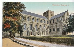 Hampshire Postcard - Winchester Cathedral - South Front  ZZ3332