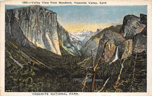 Valley View from Meadows Yosemite Valley Yosemite National Park CA