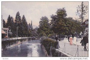 Baden-Baden, Partie an der Ooos beim englischen Hof, Baden-Wurttemberg, Germa...