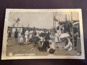 Early 1900's RPPC Postcard Real Picture Beach Scene Italy