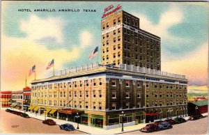 Postcard HOTEL SCENE Amarillo Texas TX AK3992