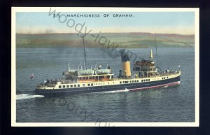 f2403 - Scottish Ferry - Marchioness of Graham - built 1936 - postcard
