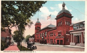 Vintage Postcard Convention Hall Saratoga Springs New York Chas W. Hughes Pub.