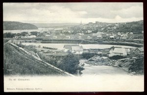 dc598 - CHICOUTIMI Quebec Postcard 1910s Panoramic View by Pruneau & Kirouac