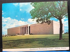 Eisenhower Presidential Library Abilene 1971 Kansas Vintage Postcard