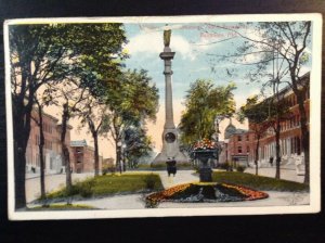 Vintage Postcard 1915 Wildey Monument Odd Fellows North Road Baltimore Maryland