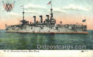 US Armored Cruiser New York Military Battleship Unused light wear