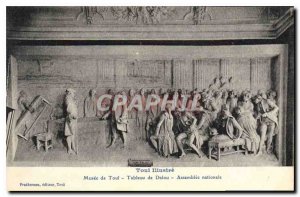 Old Postcard Toul Table Dalou National Assembly