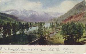 Deer Park Clark Fork River Montana MT Postcard E12