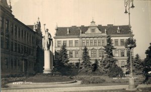 Czech Republic Kyjov Skoly Vintage RPPC 06.88