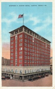 Vintage Postcard Stephen F. Austin Hotel Business Section Center Austin Texas TX