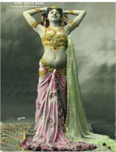 Mata Hari in Indian Dance Costume Modern Postcard #1