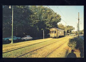 New Orleans, Louisiana/LA Postcard, Along St Charles Avenue, Trolley, 1966!