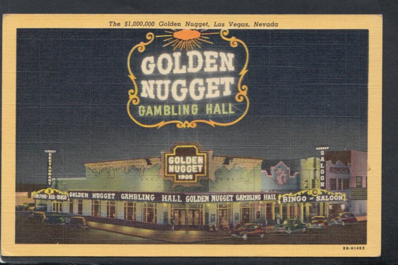 America Postcard - The $1,000,000 Golden Nugget, Las Vegas, Nevada   T10092