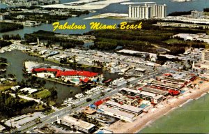 Florida Miami Beach Aerial View Of Motel Section